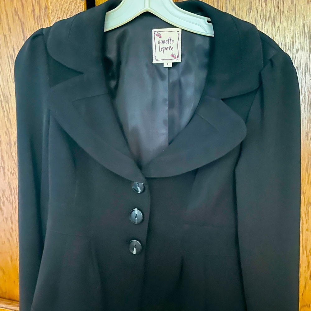 Nanette Lepore cropped black jacket